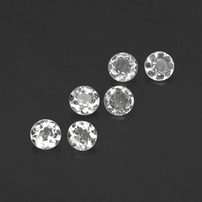 Achetez naturel ct blanc topaze gems, coupe roude, en provenance brésil chez gemselect. en stock, livraison internationale!