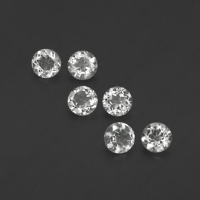 Achetez naturel ct blanc topaze gems, coupe roude, en provenance brésil chez gemselect. en stock, livraison internationale!