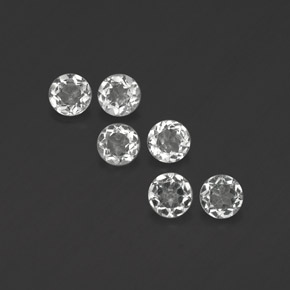 Achetez naturel ct blanc topaze gems, coupe roude, en provenance brésil chez gemselect. en stock, livraison internationale!