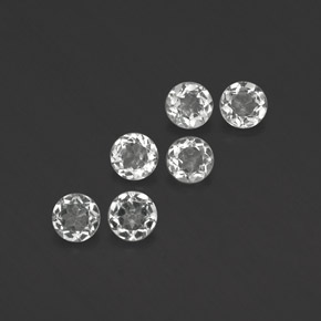 Achetez naturel ct blanc topaze gems, coupe roude, en provenance brésil chez gemselect. en stock, livraison internationale!