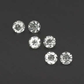 Achetez naturel ct blanc topaze gems, coupe roude, en provenance brésil chez gemselect. en stock, livraison internationale!