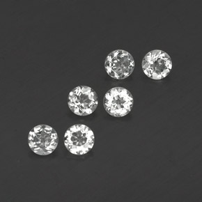 Achetez naturel ct blanc topaze gems, coupe roude, en provenance brésil chez gemselect. en stock, livraison internationale!