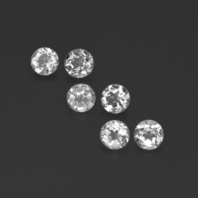 Achetez naturel ct blanc topaze gems, coupe roude, en provenance brésil chez gemselect. en stock, livraison internationale!