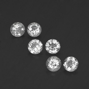 Achetez naturel ct blanc topaze gems, coupe roude, en provenance brésil chez gemselect. en stock, livraison internationale!