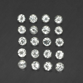 Achetez naturel ct blanc topaze gems, coupe roude, en provenance brésil chez gemselect. en stock, livraison internationale!