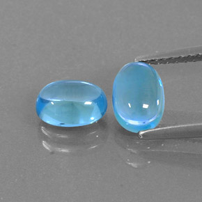 Achetez naturel ct bleue topaze gems, coupe ovale, en provenance brésil chez gemselect. en stock, livraison internationale!
