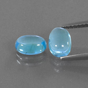Achetez naturel ct bleue topaze gems, coupe ovale, en provenance brésil chez gemselect. en stock, livraison internationale!