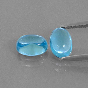 Achetez naturel ct bleue topaze gems, coupe ovale, en provenance brésil chez gemselect. en stock, livraison internationale!