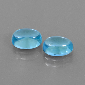 Achetez naturel ct bleue topaze gems, coupe ovale, en provenance brésil chez gemselect. en stock, livraison internationale!