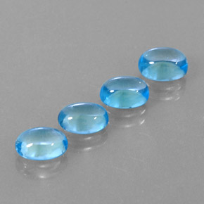 Achetez naturel ct bleue topaze gems, coupe ovale, en provenance brésil chez gemselect. en stock, livraison internationale!