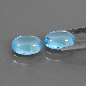 Achetez naturel ct bleue topaze gems, coupe ovale, en provenance brésil chez gemselect. en stock, livraison internationale!