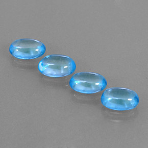 Achetez naturel ct bleue topaze gems, coupe ovale, en provenance brésil chez gemselect. en stock, livraison internationale!