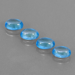 Achetez naturel ct bleue topaze gems, coupe ovale, en provenance brésil chez gemselect. en stock, livraison internationale!