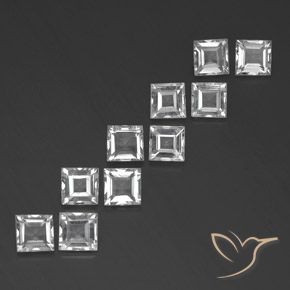 Shop natural 7.49ct Blanc Topaze gems, Carré, from Brésil at GemSelect. In stock, global shipping!