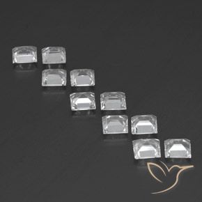 Shop natural 7.49ct Blanc Topaze gems, Carré, from Brésil at GemSelect. In stock, global shipping!