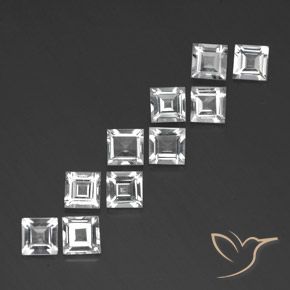 Shop natural 6.97ct Blanc Topaze gems, Carré, from Brésil at GemSelect. In stock, global shipping!