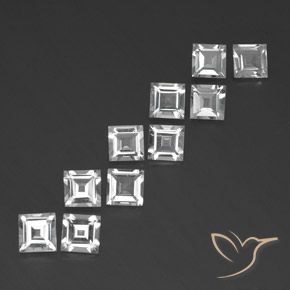 Shop natural 7.10ct Blanc Topaze gems, Carré, from Brésil at GemSelect. In stock, global shipping!