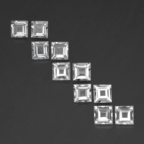 Achetez naturel ct blanc topaze gems, carré, en provenance brésil chez gemselect. en stock, livraison internationale!