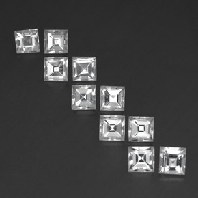 Achetez naturel 8,32ct blanc topaze gems, carré, en provenance brésil chez gemselect. en stock, livraison internationale!