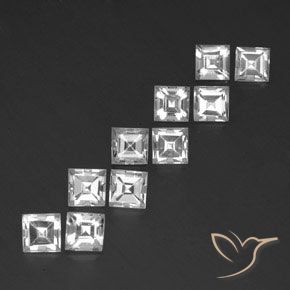 Shop natural 8.32ct Blanc Topaze gems, Carré, from Brésil at GemSelect. In stock, global shipping!