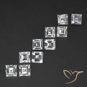 Shop natural 7.68ct Blanc Topaze gems, Carré, from Brésil at GemSelect. In stock, global shipping!