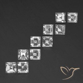 Shop natural 8.26ct Blanc Topaze gems, Carré, from Brésil at GemSelect. In stock, global shipping!