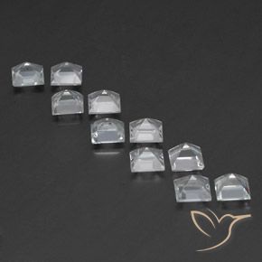 Shop natural 8.26ct Blanc Topaze gems, Carré, from Brésil at GemSelect. In stock, global shipping!