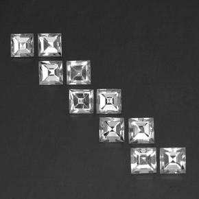 Achetez naturel 8,36ct blanc topaze gems, carré, en provenance brésil chez gemselect. en stock, livraison internationale!