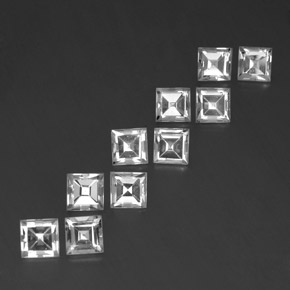 Achetez naturel ct blanc topaze gems, carré, en provenance brésil chez gemselect. en stock, livraison internationale!