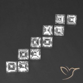 Shop natural 8.28ct Blanc Topaze gems, Carré, from Brésil at GemSelect. In stock, global shipping!