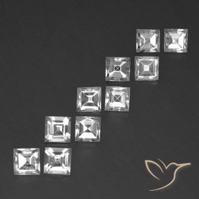 Shop natural 8.31ct Blanc Topaze gems, Carré, from Brésil at GemSelect. In stock, global shipping!