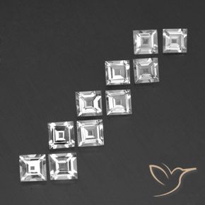 Shop natural 7.15ct Blanc Topaze gems, Carré, from Brésil at GemSelect. In stock, global shipping!