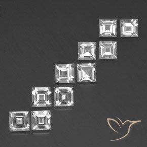 Shop natural 8.24ct Blanc Topaze gems, Carré, from Brésil at GemSelect. In stock, global shipping!