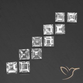 Shop natural 7.28ct Blanc Topaze gems, Carré, from Brésil at GemSelect. In stock, global shipping!