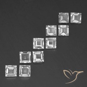 Shop natural 7.55ct Blanc Topaze gems, Carré, from Brésil at GemSelect. In stock, global shipping!