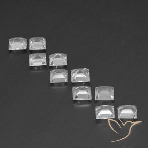 Shop natural 7.55ct Blanc Topaze gems, Carré, from Brésil at GemSelect. In stock, global shipping!