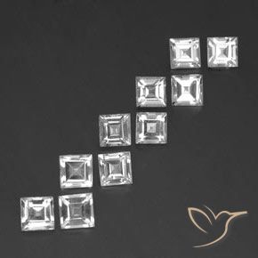 Shop natural 7.70ct Blanc Topaze gems, Carré, from Brésil at GemSelect. In stock, global shipping!