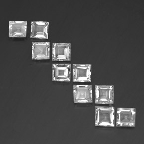 Achetez naturel 7,41ct blanc topaze gems, carré, en provenance brésil chez gemselect. en stock, livraison internationale!