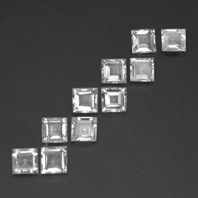 Achetez naturel 7,41ct blanc topaze gems, carré, en provenance brésil chez gemselect. en stock, livraison internationale!