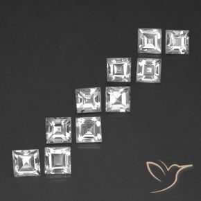 Shop natural 8.30ct Blanc Topaze gems, Carré, from Brésil at GemSelect. In stock, global shipping!