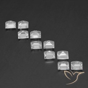 Shop natural 7.63ct Blanc Topaze gems, Carré, from Brésil at GemSelect. In stock, global shipping!