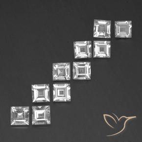 Shop natural 7.74ct Blanc Topaze gems, Carré, from Brésil at GemSelect. In stock, global shipping!
