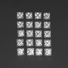 Achetez naturel 5,02ct blanc topaze gems, carré, en provenance brésil chez gemselect. en stock, livraison internationale!