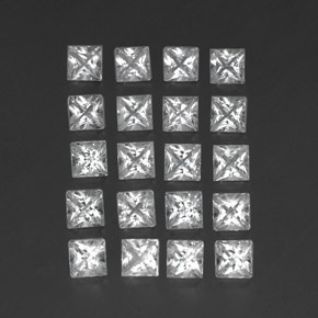 Achetez naturel 5,02ct blanc topaze gems, carré, en provenance brésil chez gemselect. en stock, livraison internationale!