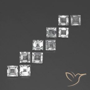 Shop natural 8.30ct Blanc Topaze gems, Carré, from Brésil at GemSelect. In stock, global shipping!