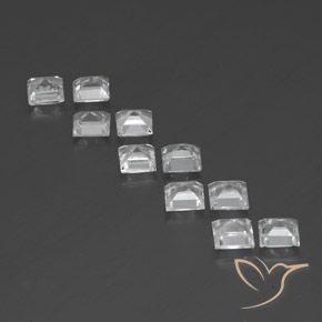 Shop natural 8.30ct Blanc Topaze gems, Carré, from Brésil at GemSelect. In stock, global shipping!