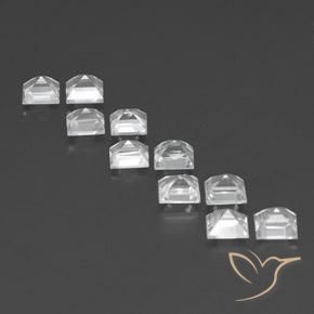 Shop natural 8.46ct Blanc clair Topaze gems, Carré, from Brésil at GemSelect. In stock, global shipping!