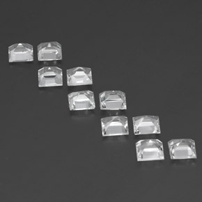 Achetez naturel ct blanc topaze gems, carré, en provenance brésil chez gemselect. en stock, livraison internationale!