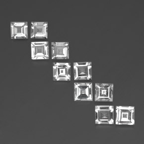 Achetez naturel ct blanc topaze gems, carré, en provenance brésil chez gemselect. en stock, livraison internationale!