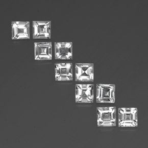 Achetez naturel 7,92ct blanc topaze gems, carré, en provenance brésil chez gemselect. en stock, livraison internationale!